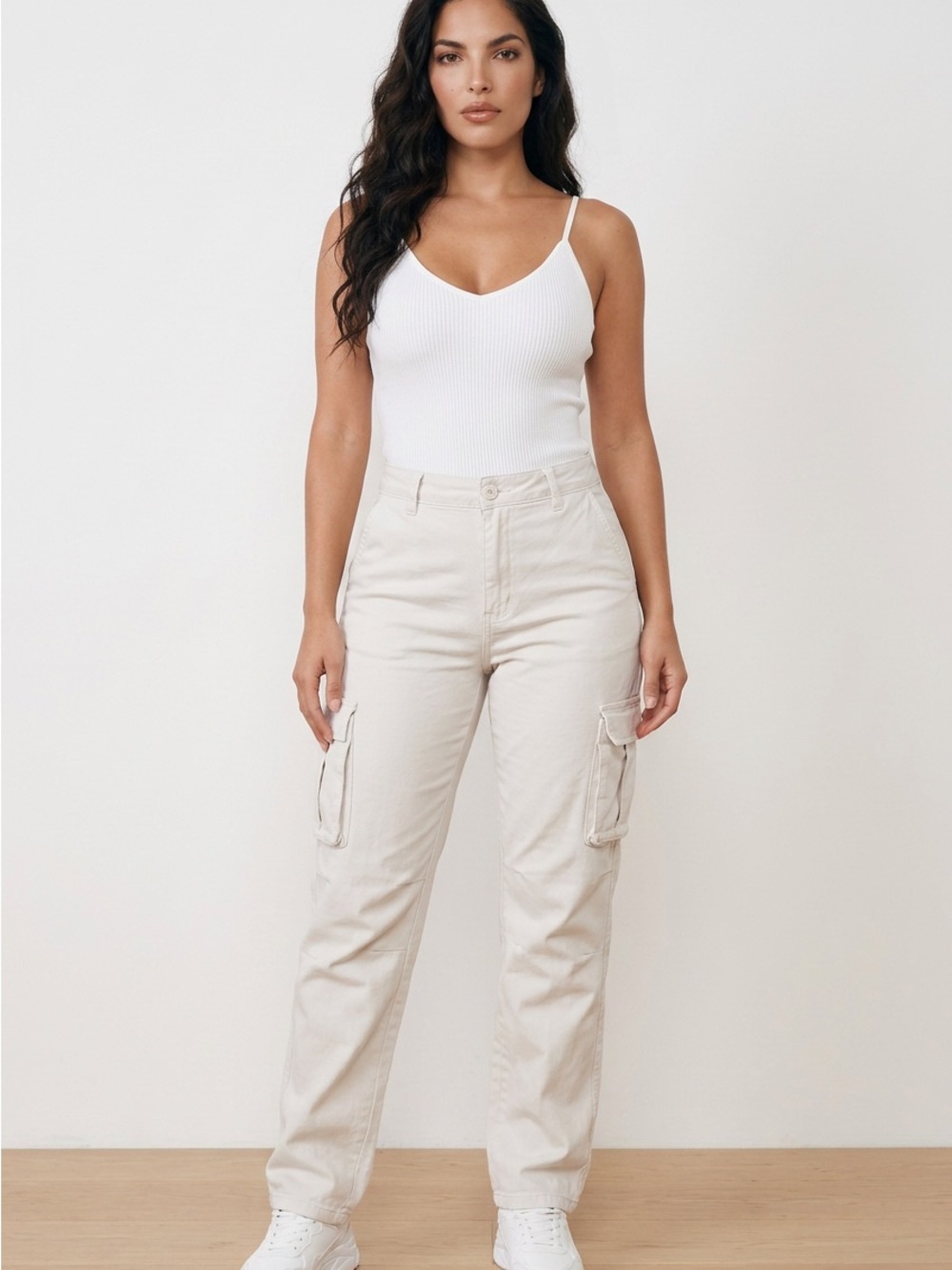 wild fable Beige Cargo Track Pants